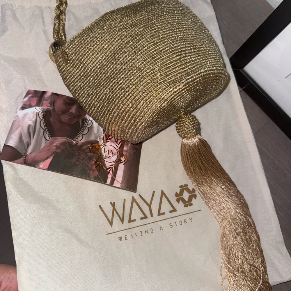 Gold Woven Women's Bag